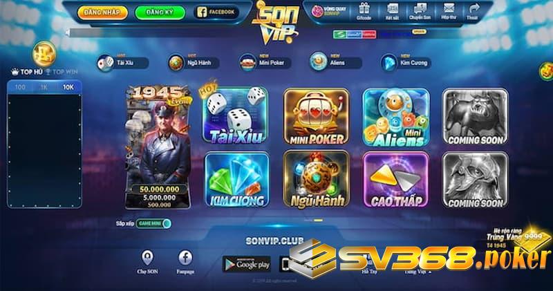 Sonvip Sonvip sở hữu nhiều tính năng vượt trội